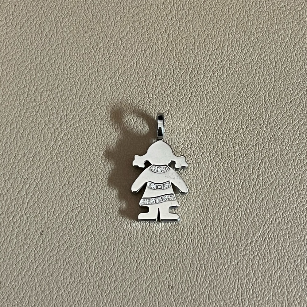 Tous Girl Stainless Steel + Diamonds pendant
